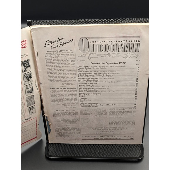 Outdoorsman Hunter Trapper Trader September 1939 - Picture 6 of 7